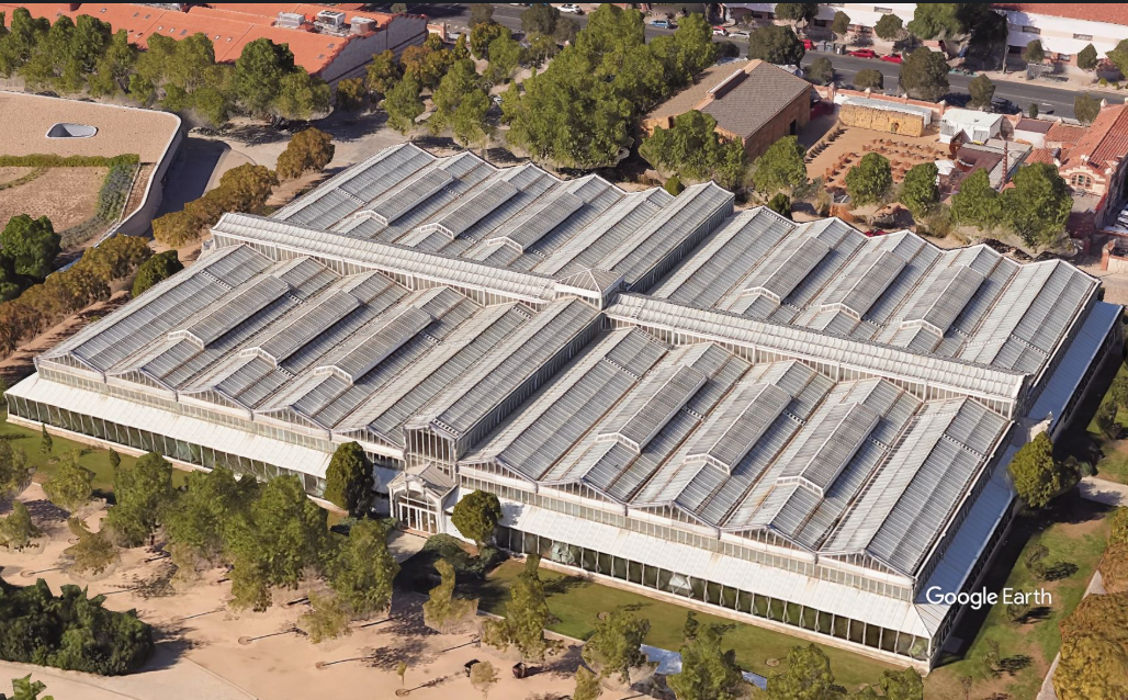 Interior del Palacio de Cristal de Arganzuela, Madrid