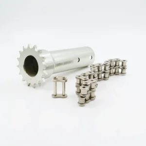 PIÑONES Y CADENA DE ACOPLAMIENTO RW-100/200-34 CON TUBO 1" SOLDADO